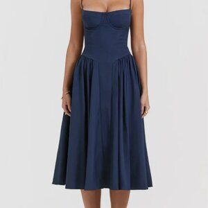 NWT Chiara Corsett summer dress - Navy, M